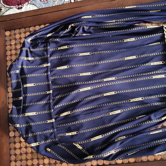 Michael Korrs Navy belted dress🪴* - Picture 5 of 6